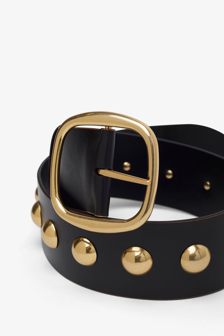 Chloe Midnight black leather belt