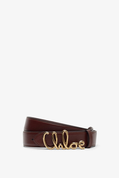 Chloe Iconic brown leather belt