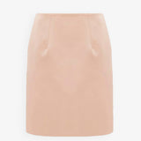 Rose dust satin skirt