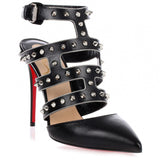 Tchicaboum black spikes sandal