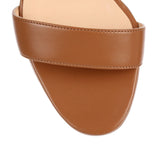 Sova Heel 85 brown leather sandal
