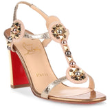 Kaleitop 85 metallic leather sandal