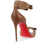 Christeriva 100 tan grosgrain sandal