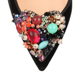Diva Cora 100 black velvet pump