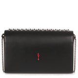 Paloma gunmetal spikes clutch