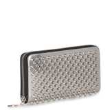 Panettone silver leather studded wallet