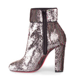 Moulamax 100 silver sequin bootie
