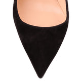 So Kate 120 black suede pump