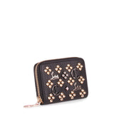 Panettone black logo studded coin purse