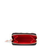Panettone black logo studded coin purse