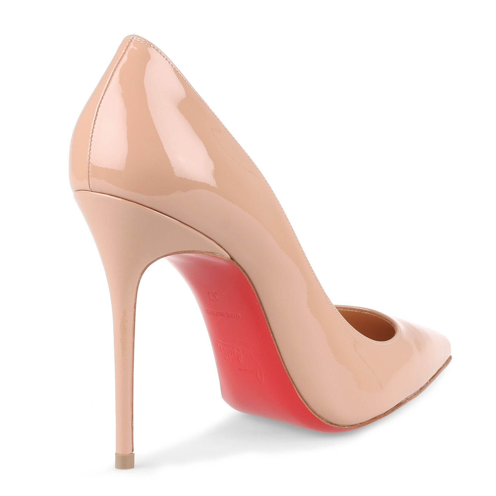 Christian Louboutin | Decollete 554 100 beige patent leather pump 
