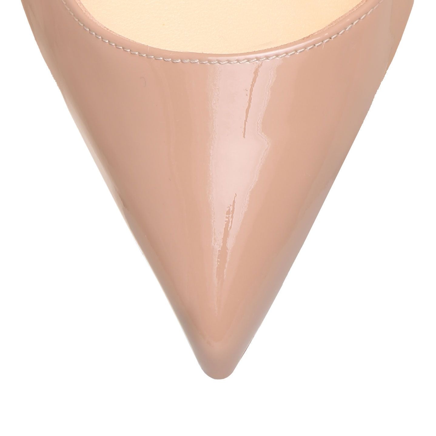Christian Louboutin | Pigalle Follies 100 beige patent leather