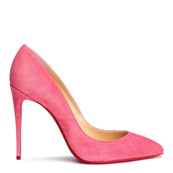 Pigalle Follies 100 pink suede pumps
