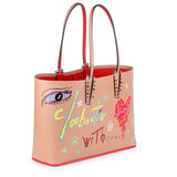 Cabata small beige loubitag bag