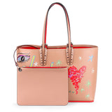 Cabata small beige loubitag bag