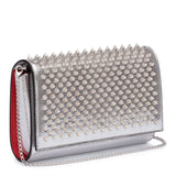 Paloma silver spikes clutch