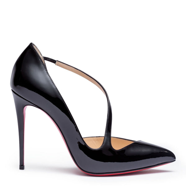 Jumping 100 patent black sandals