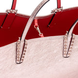 Cabata vintage rose gold leather tote