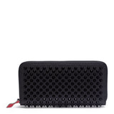 Panettone black monotone leather spike wallet