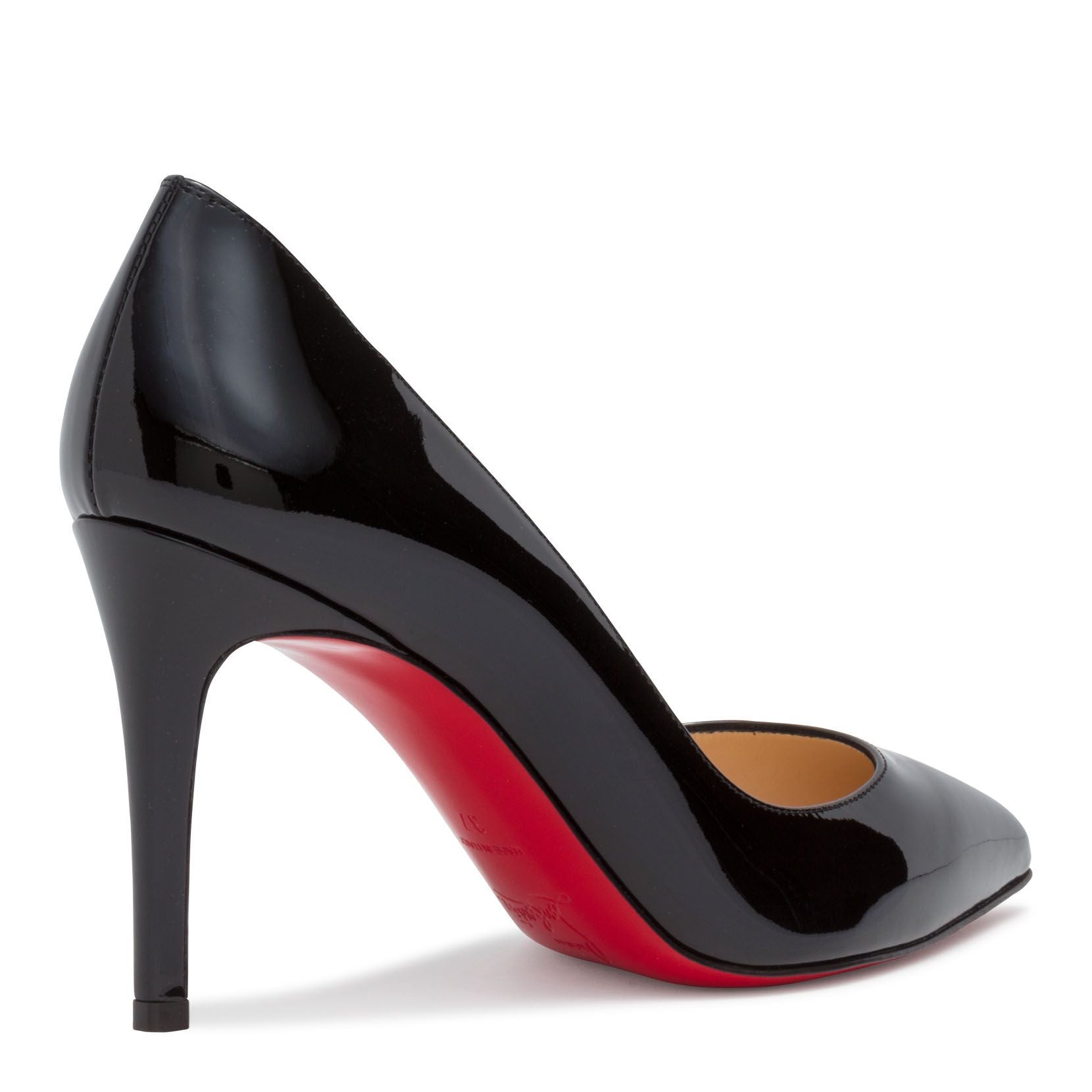 Christian Louboutin | Pigalle 85 Black Patent Leather Pumps