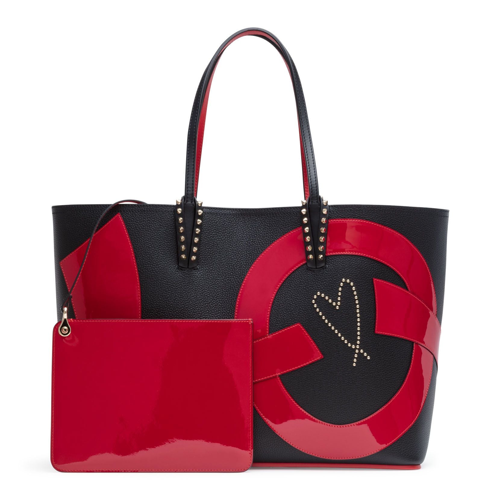 Christian Louboutin | Cabata love patent black tote bag | Savannahs