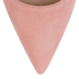 Decollete 100 dusty pink suede pumps