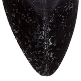 Eloise 100 black velvet glitter boots