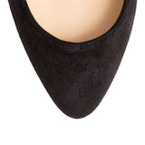 Eloise 85 black suede pumps