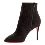 Eloise 85 black suede bootie