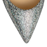 Iriza 100 silver leather pumps