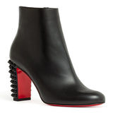 Suzi Folk 85 black leather booties