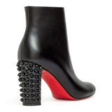 Suzi Folk 85 black leather booties