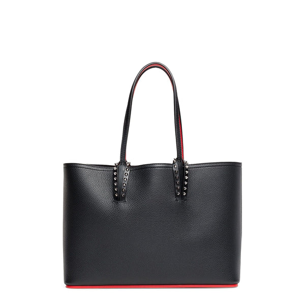 Cabata small black leather tote