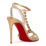 Faridaravie 100 pvc gold sandals