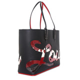 Cabata logo transparant black tote