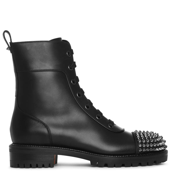 Christian Louboutin | Ts Croc flat black ankle boots | Savannahs