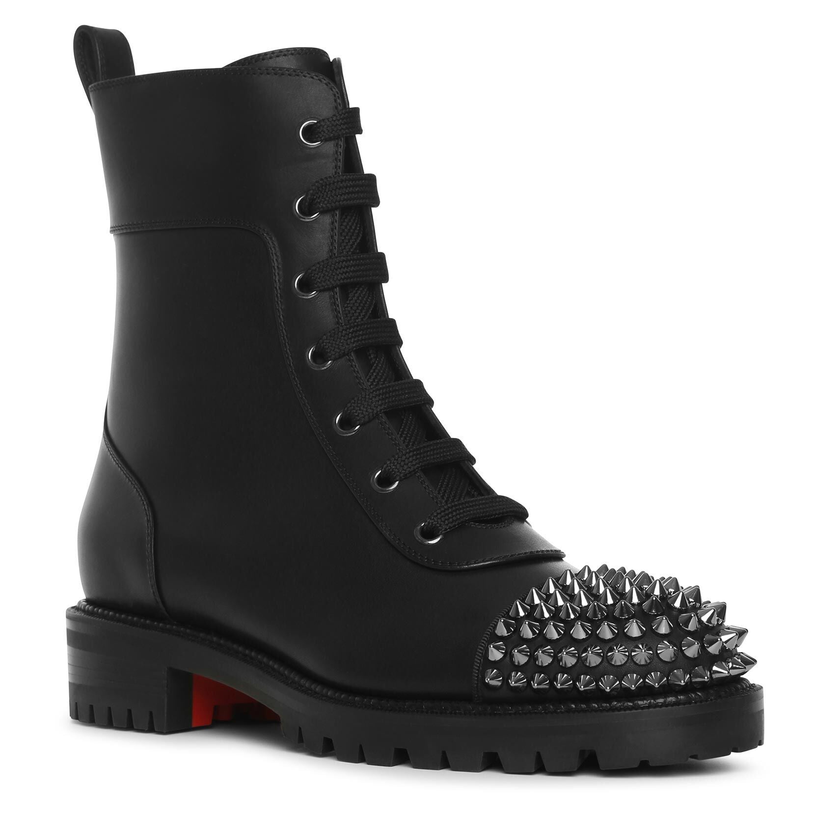 Christian Louboutin | Ts Croc flat black ankle boots | Savannahs