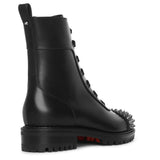 Ts Croc flat black ankle boots