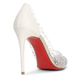 Degrastrass pvc 100 white gold pumps