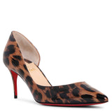 Iriza 70 patent glitter leo pumps