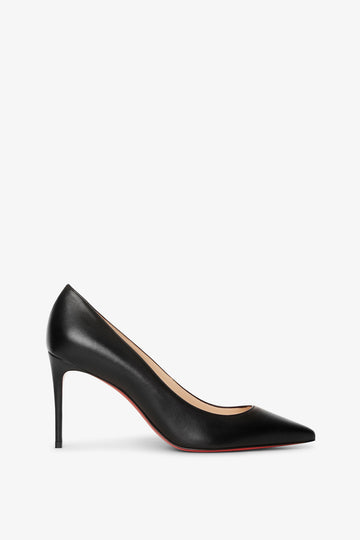 Kate 85 black leather pumps