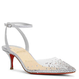 Spikaqueen 55 PVC blue glitter pumps