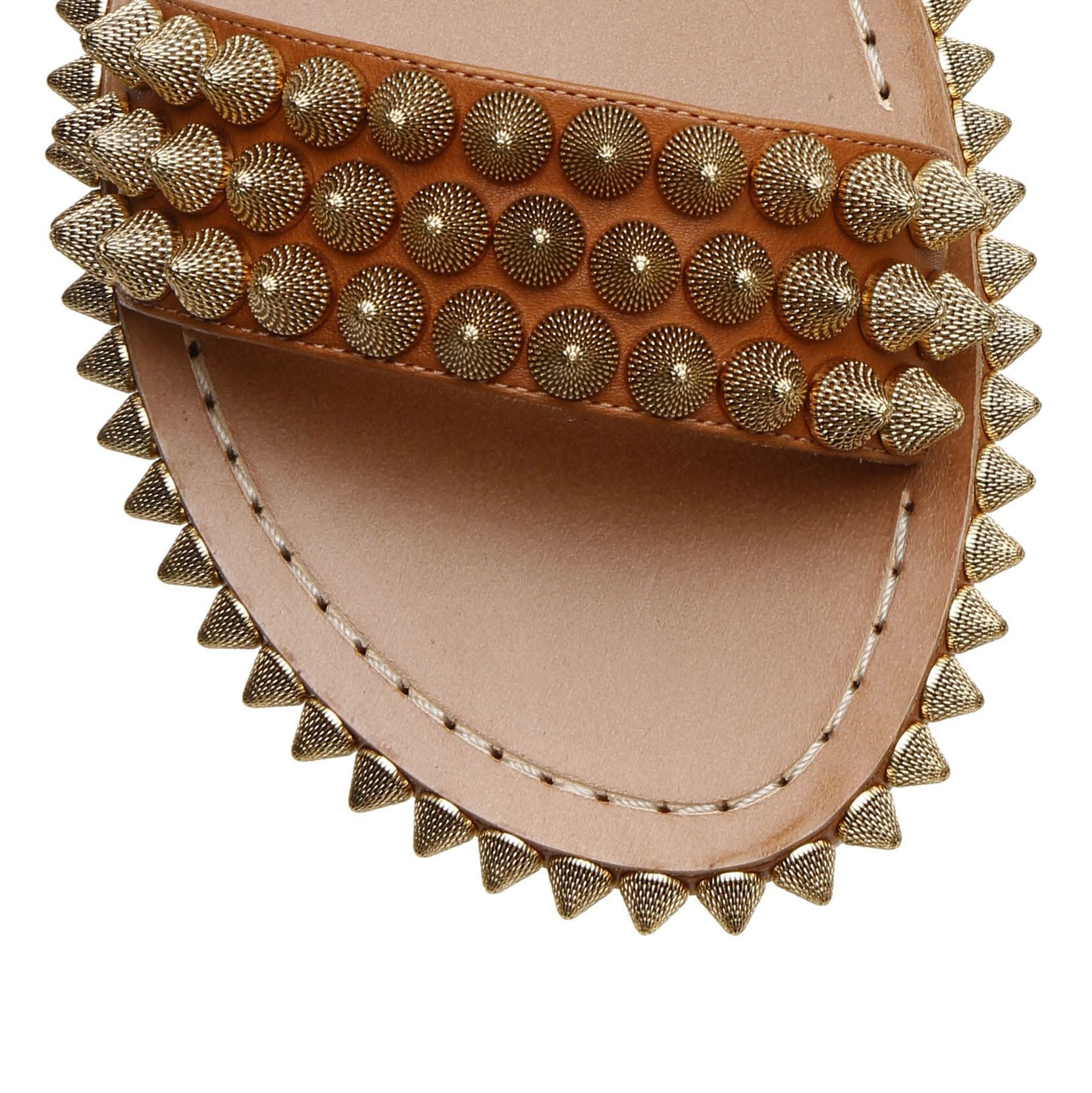 Christian Louboutin | Cordorella spiked flat leather sandals