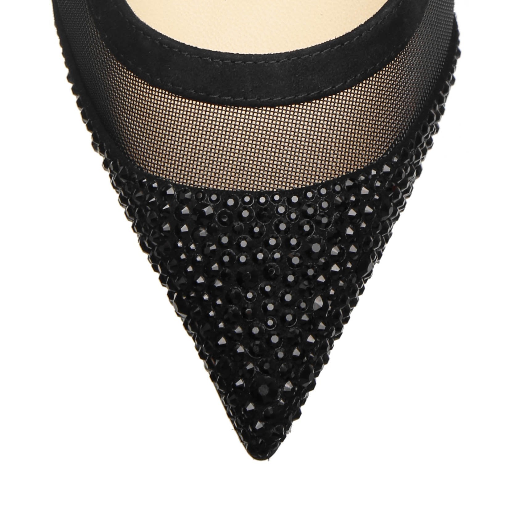 Christian Louboutin | Galativi Strass 100 black suede pumps