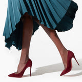 Kate 100 burgundy suede pumps