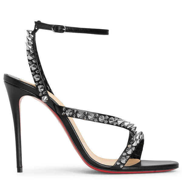 Mafaldina spikes 100 black sandals