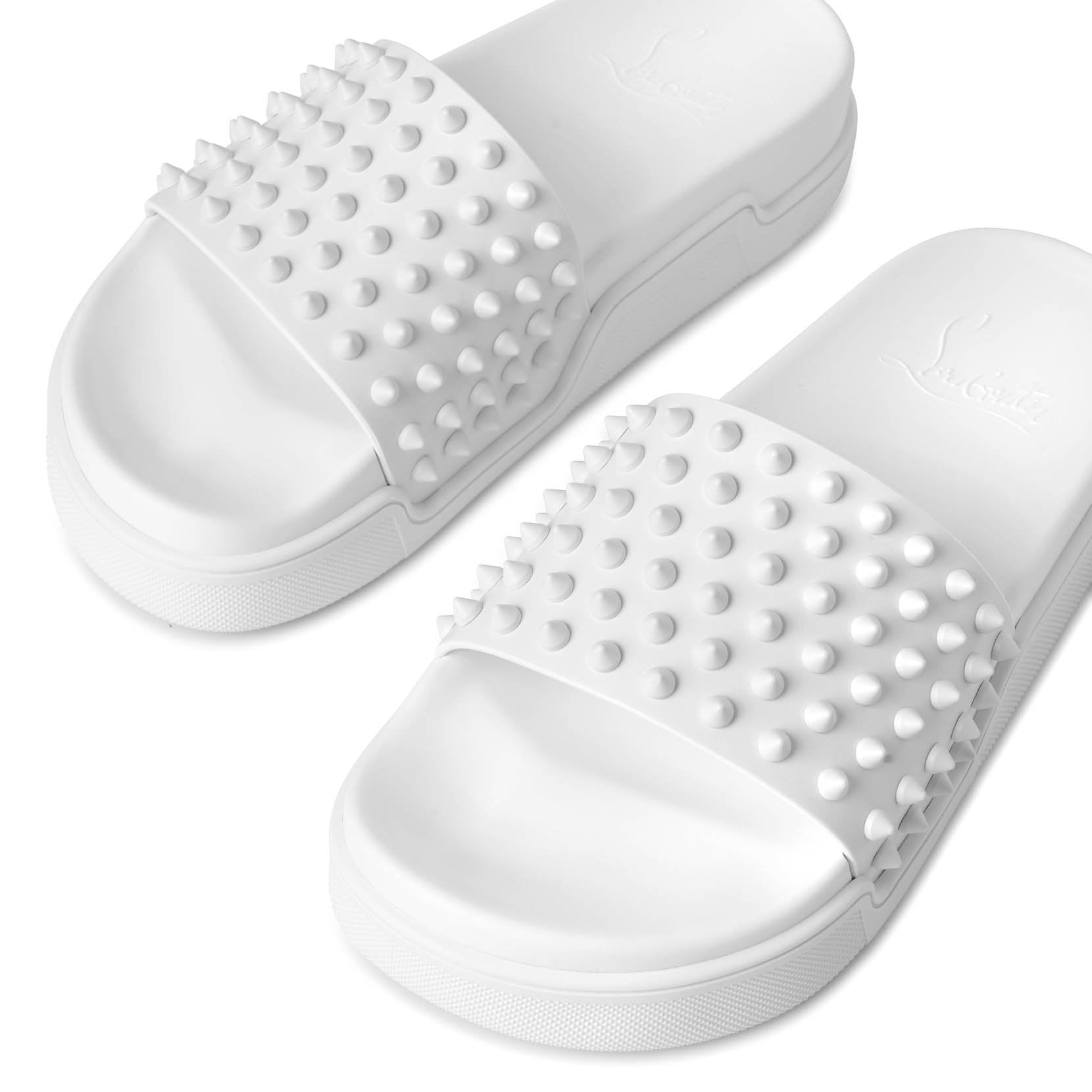 Christian Louboutin | Pool Fun Donna spiked leather slides | Savannahs