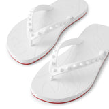 Loubi flip donna white sandals