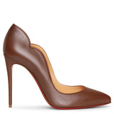Hot Chick 100 brown nappa pumps