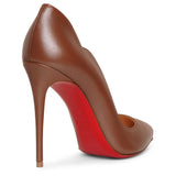 Hot Chick 100 brown nappa pumps